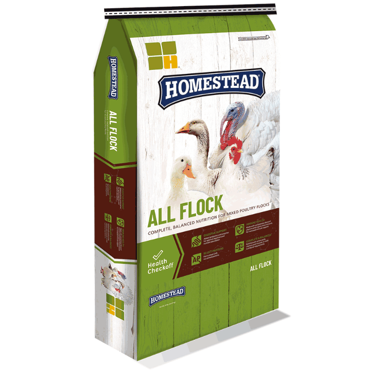 Homestead® All Flock Chicken Feed Pellet NAB NAP