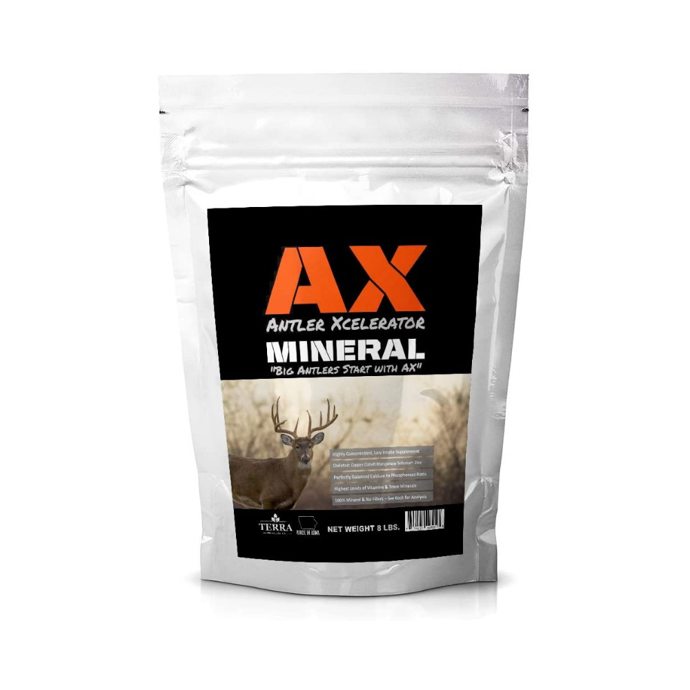 Terra Products Co. AX Deer Mineral - Antler Xcelerator for Deer 8lb Bag