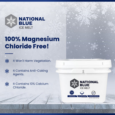 National Blue Ice Melt Bucket