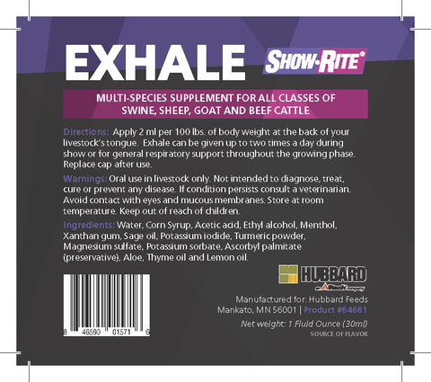 Show-Rite Exhale Multi-Species Supplement