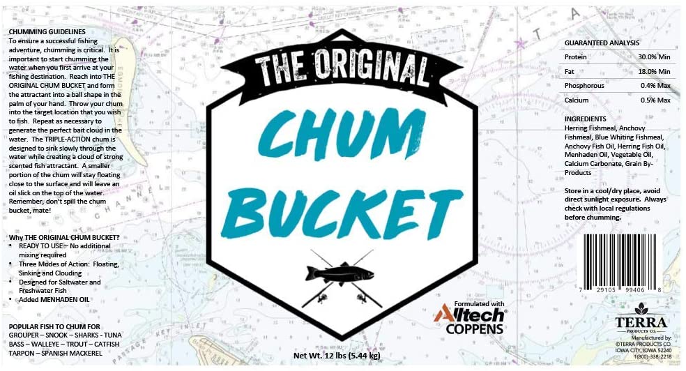 The Original Chum Bucket - Designed for Saltwater and Freshwater Fish