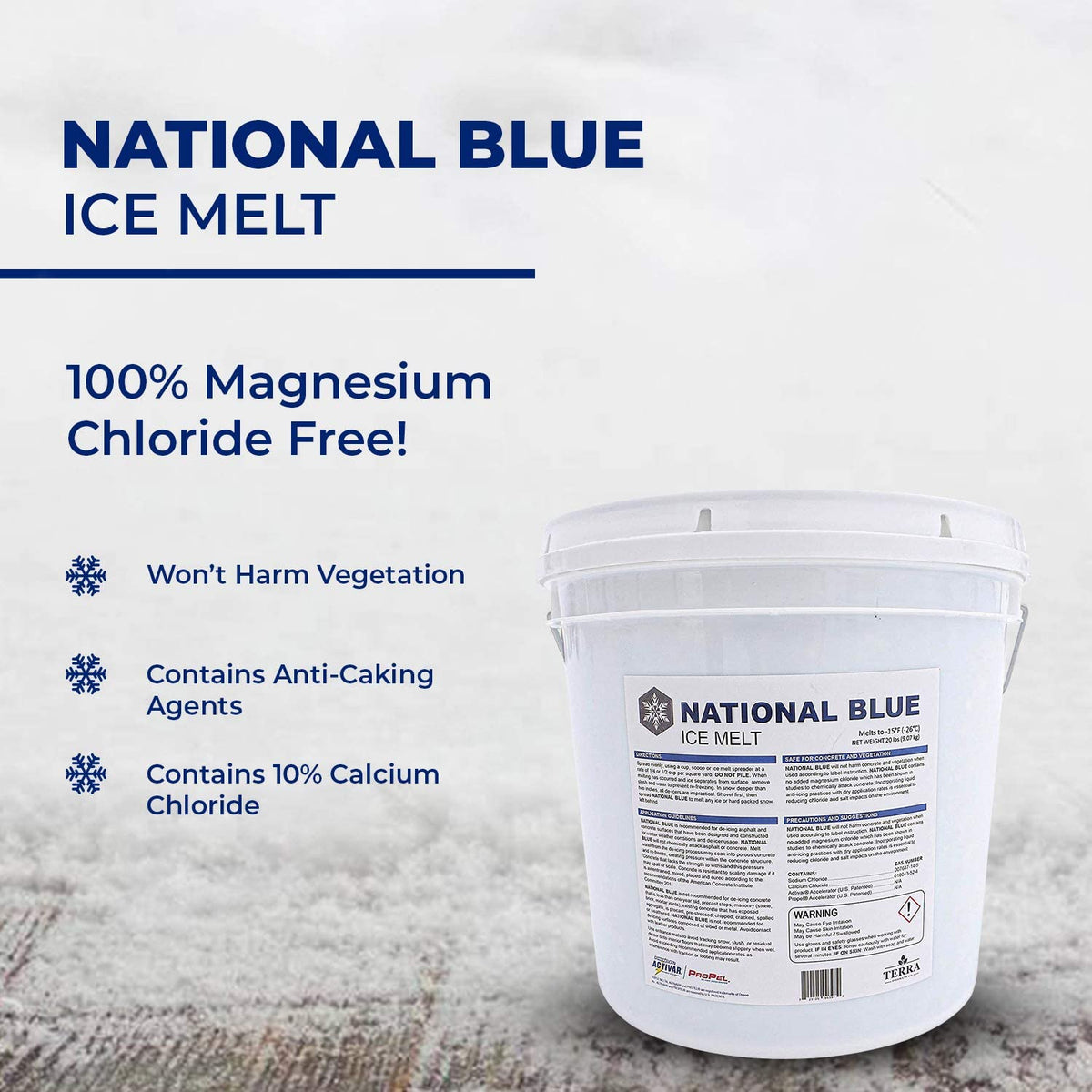 National Blue Ice Melt Bags